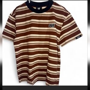 Grey 59 Suicideboys striped shirt size large Nwt